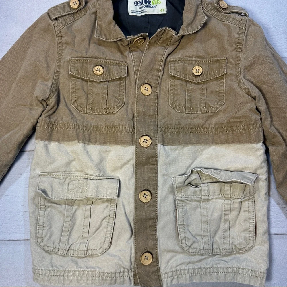 Genuine Kids by OshKosh B’Gosh 4T Toddler Utility Jacket Light Coat‎ 2016